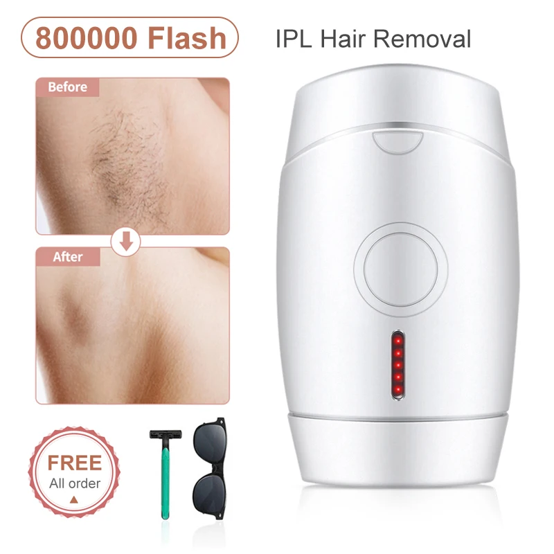 

Laser Epilator 800000 Flash Professional Permanent Ipl Hair Removal Photoepilator Home Light Pulses Depilatory Body Face