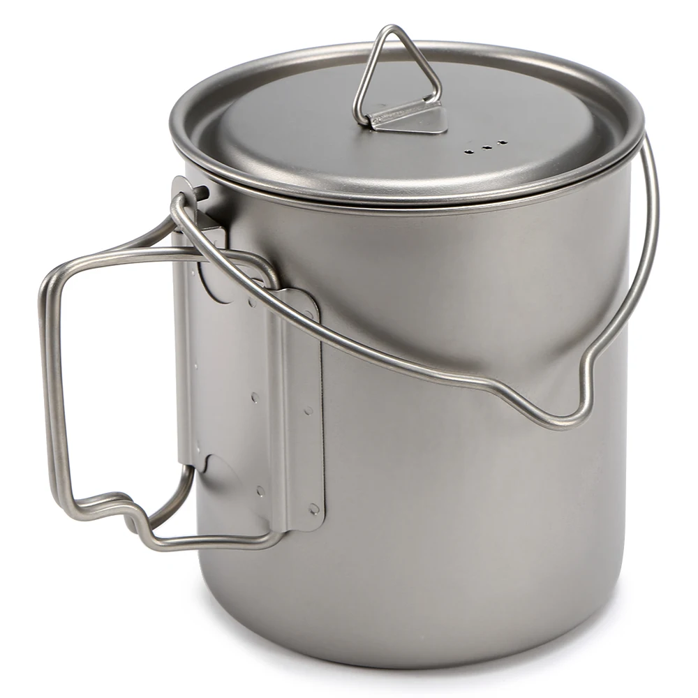 New Ultralight 750ml Titanium Pot 400ml/450ml Titanium Cup Set Camping Hanging Pot Outdoor Tableware Water Cup Foldable Handle
New Ultralight 750ml Titanium Pot 400ml/450ml Titanium Cup Set Camping Hanging Pot Outdoor Tableware Water Cup Foldable Handle