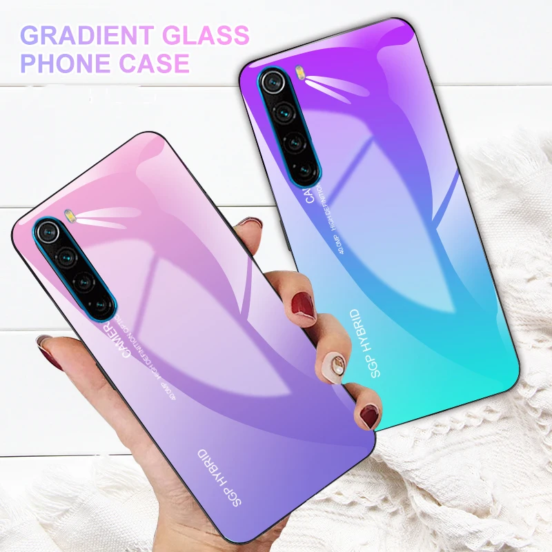 On the Xiomi Redmi Note8 gradient tempered glass case for Xiaomi Redmi Note 8 Pro 8pro Note8pro soft tpu protection phone cover
On the Xiomi Redmi Note8 gradient tempered glass case for Xiaomi Redmi Note 8 Pro 8pro Note8pro soft tpu protection phone cover