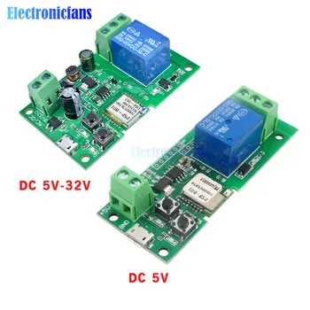 DC 5V-32V Self-locking Intelligence WiFi Relay Module Smart Home Remote Control Switch 12V 24V Wireless WIFI Module
DC 5V-32V Self-locking Intelligence WiFi Relay Module Smart Home Remote Control Switch 12V 24V Wireless WIFI Module
