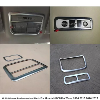 Car Silver ABS Head Front+Rear Read Reading Roof Light Frame Switch Trim 2pcs For Honda HR-V HRV Vezel 2014 2015 2016 2017 2018
Car Silver ABS Head Front+Rear Read Reading Roof Light Frame Switch Trim 2pcs For Honda HR-V HRV Vezel 2014 2015 2016 2017 2018