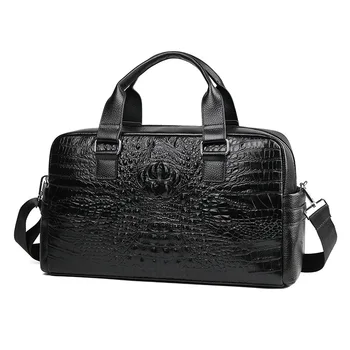 2020 Luxury 100% Cow Genuine Leather Travel Bags Men Large Portable Male Shoulder Men's Handbag Alligator Outdoor Travel Duffle
2020 Luxury 100% Cow Genuine Leather Travel Bags Men Large Portable Male Shoulder Men's Handbag Alligator Outdoor Travel Duffle