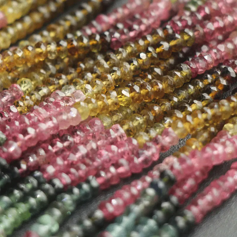 12.5 Inch-Super-FINEST- Multi Tourmaline faceted rondelles 4mm full 12.5 inch strand,Super Finest Quality
12.5 Inch-Super-FINEST- Multi Tourmaline faceted rondelles 4mm full 12.5 inch strand,Super Finest Quality