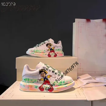 Prowow Genuine Leather Mixed Color Totem Printed Tom White Sneakers Open Toe Lace Up Flats Casuals Shoes Women
Prowow Genuine Leather Mixed Color Totem Printed Tom White Sneakers Open Toe Lace Up Flats Casuals Shoes Women