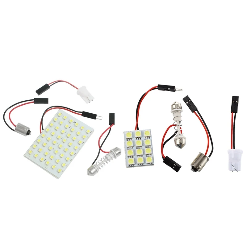 Белая 1210 Smd 48 Светодиодная панель для салона автомобиля e Light W T10 Ba9S Festoon & 12 5050
