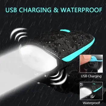 Cycling Headlight Bike Headlight with Horn T6 Rechargeable Tail Waterproof Rear Lamp Flashlight Bicycle Headlight Durable USB 
Cycling Headlight Bike Headlight with Horn T6 Rechargeable Tail Waterproof Rear Lamp Flashlight Bicycle Headlight Durable USB