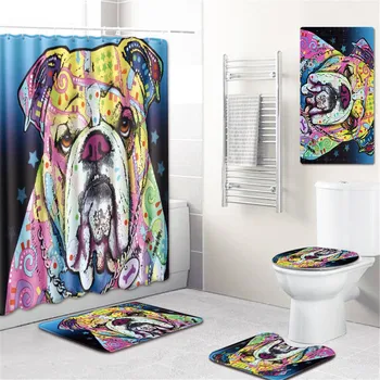 Animals Dog Pictures Shower Curtains for Bathroom High Quality Waterproof Bath Curtain Set Polyester Fabric Bath Decor
Animals Dog Pictures Shower Curtains for Bathroom High Quality Waterproof Bath Curtain Set Polyester Fabric Bath Decor
