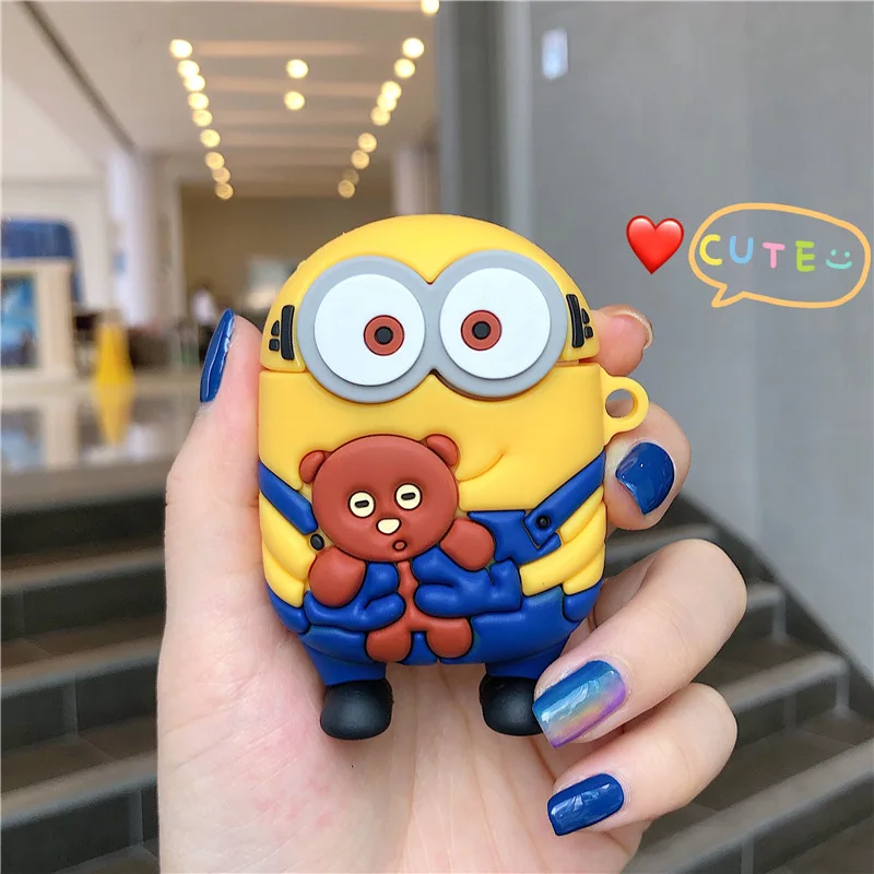 For Airpods 1 2 Pro Cute Cartoon Bear Yellow Soft Silicone Wireless Bluetooth Earphone Case For Airpods 2 Case Cover Funda
For Airpods 1 2 Pro Cute Cartoon Bear Yellow Soft Silicone Wireless Bluetooth Earphone Case For Airpods 2 Case Cover Funda