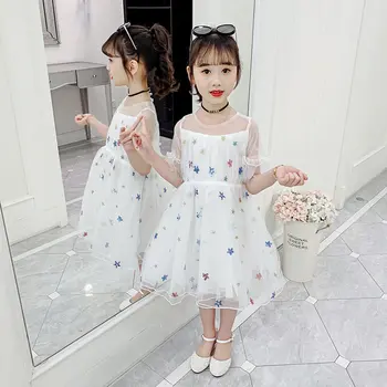 Girl Shining Star Dress New Arrival Embroidery Mesh White Star Children Clothing Star Dress a Sequined Dress Summer Kids Costume
Girl Shining Star Dress New Arrival Embroidery Mesh White Star Children Clothing Star Dress a Sequined Dress Summer Kids Costume