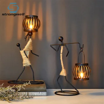 Strongwell Creative Pure Handmade Iron Candlestick Romantic Dinner Night Decoration Props Metal Figure Candle Holder Ornament
Strongwell Creative Pure Handmade Iron Candlestick Romantic Dinner Night Decoration Props Metal Figure Candle Holder Ornament