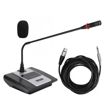 Professional Meeting Gooseneck-type Mic Single-point Condenser Head Recording Mic Desktop Mic
Professional Meeting Gooseneck-type Mic Single-point Condenser Head Recording Mic Desktop Mic