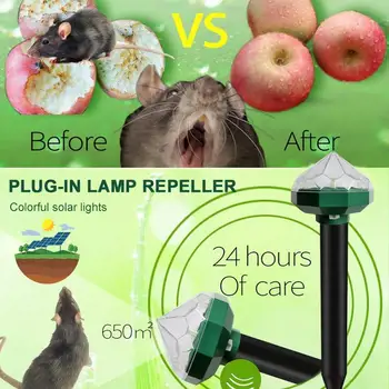 Electronic Garden Light 1.2V 80MA Outdoor Animal Insect Solar Repeller Solar Light 400-800(HZ) Yard Rodent Control Gopher
Electronic Garden Light 1.2V 80MA Outdoor Animal Insect Solar Repeller Solar Light 400-800(HZ) Yard Rodent Control Gopher