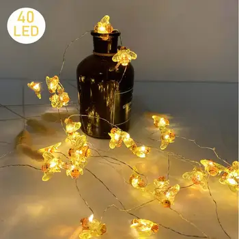 40 LED Honeybee Fairy String Lights Waterproof Battery Operated 8 Modes with Remote Control for Wedding, Party, Festival,
40 LED Honeybee Fairy String Lights Waterproof Battery Operated 8 Modes with Remote Control for Wedding, Party, Festival,