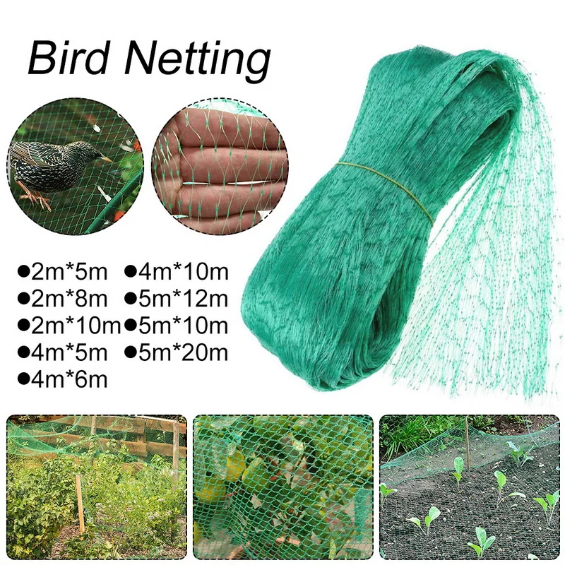Garden Barrier Bird Repellent Netting Protect Plants Fruit Trees Extra Strong Garden Net Reusable Lasting Protection
Garden Barrier Bird Repellent Netting Protect Plants Fruit Trees Extra Strong Garden Net Reusable Lasting Protection