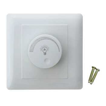 Adjustable Controller LED Dimmer Switch For Incandescent Lamp Light Downlight Brightness Controller AC220V 50Hz 100W
Adjustable Controller LED Dimmer Switch For Incandescent Lamp Light Downlight Brightness Controller AC220V 50Hz 100W