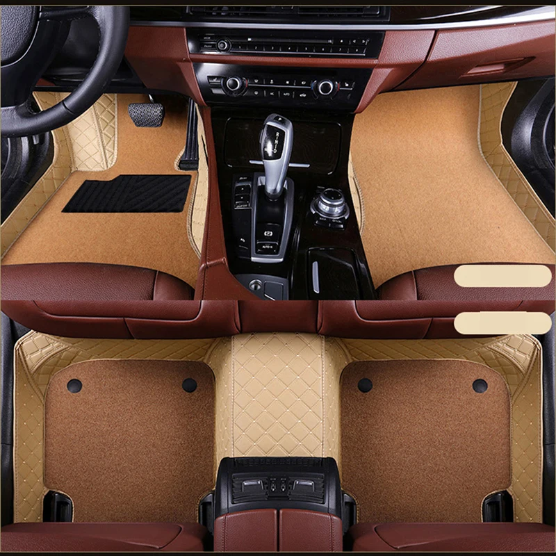 Роскошные двухслойные коврики с проволочной петлей для Mercedes Benz B Class W246 2018 2017 2016 2015