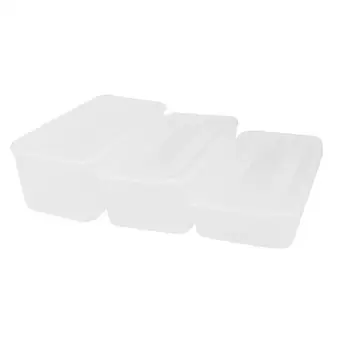 3PCS Plastic Crisper Practical Transparent PP Material Storage Box Storage Container for Bar Daily Use Home
3PCS Plastic Crisper Practical Transparent PP Material Storage Box Storage Container for Bar Daily Use Home