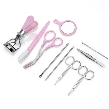 10pcs Make Up Ear Pick Acne Needles Salon Eyebrow Scissors Professional 10 In 1 Manual Eyelash Curler Kit Stainless Steel Home
10pcs Make Up Ear Pick Acne Needles Salon Eyebrow Scissors Professional 10 In 1 Manual Eyelash Curler Kit Stainless Steel Home