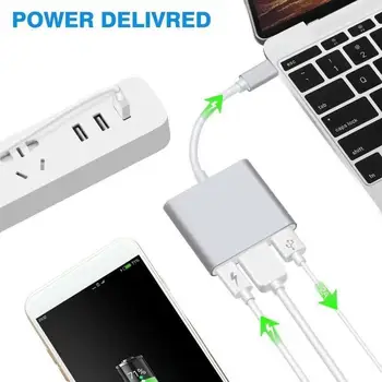 3 in 1 USB3.1 Type-C to HDMI Adapter Cable High Speed to USB For Macbook Aluminum PC Converter Laptop 10Gbps HDMI P0U2
3 in 1 USB3.1 Type-C to HDMI Adapter Cable High Speed to USB For Macbook Aluminum PC Converter Laptop 10Gbps HDMI P0U2