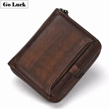 Genuine Leather Wallets Mens Short Zipper Round Wallet Male Cowhide Casual Purse Credit ID Cardcase Card Holder
Genuine Leather Wallets Mens Short Zipper Round Wallet Male Cowhide Casual Purse Credit ID Cardcase Card Holder