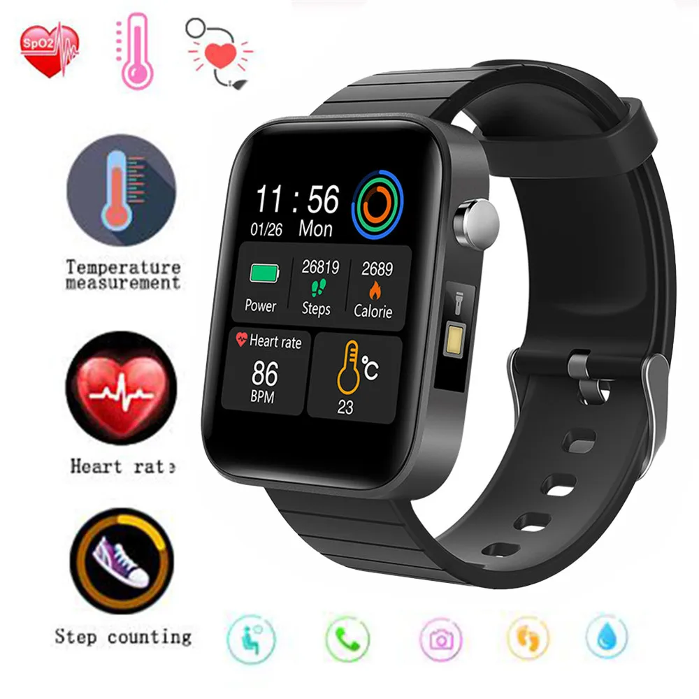 New T68 Smart Watch Men Body Temperature Measure Heart Rate Blood Pressure Oxygen Bracelet Call Reminder Smart Watch Black Pink
New T68 Smart Watch Men Body Temperature Measure Heart Rate Blood Pressure Oxygen Bracelet Call Reminder Smart Watch Black Pink