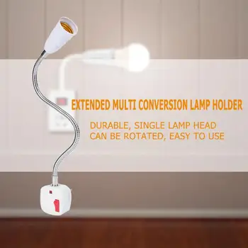 Adjustable E27 Lamp Holder Adapter Converter for LED Light Bulb Socket EU Plug for Hotel Restaurant Kitchen Supplies
Adjustable E27 Lamp Holder Adapter Converter for LED Light Bulb Socket EU Plug for Hotel Restaurant Kitchen Supplies