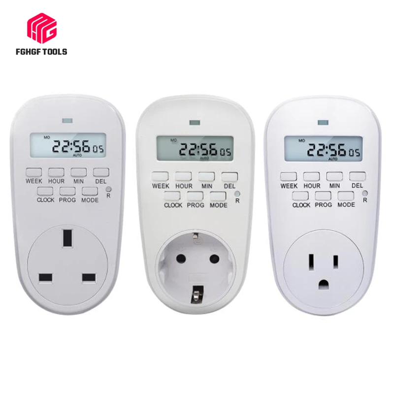 EU /US/ UK PlugProgrammable Switch Timer Hot Adjustable Setting of Clock/ On/ Off Time Digital Energy Saving Smart Power Socket
EU /US/ UK PlugProgrammable Switch Timer Hot Adjustable Setting of Clock/ On/ Off Time Digital Energy Saving Smart Power Socket