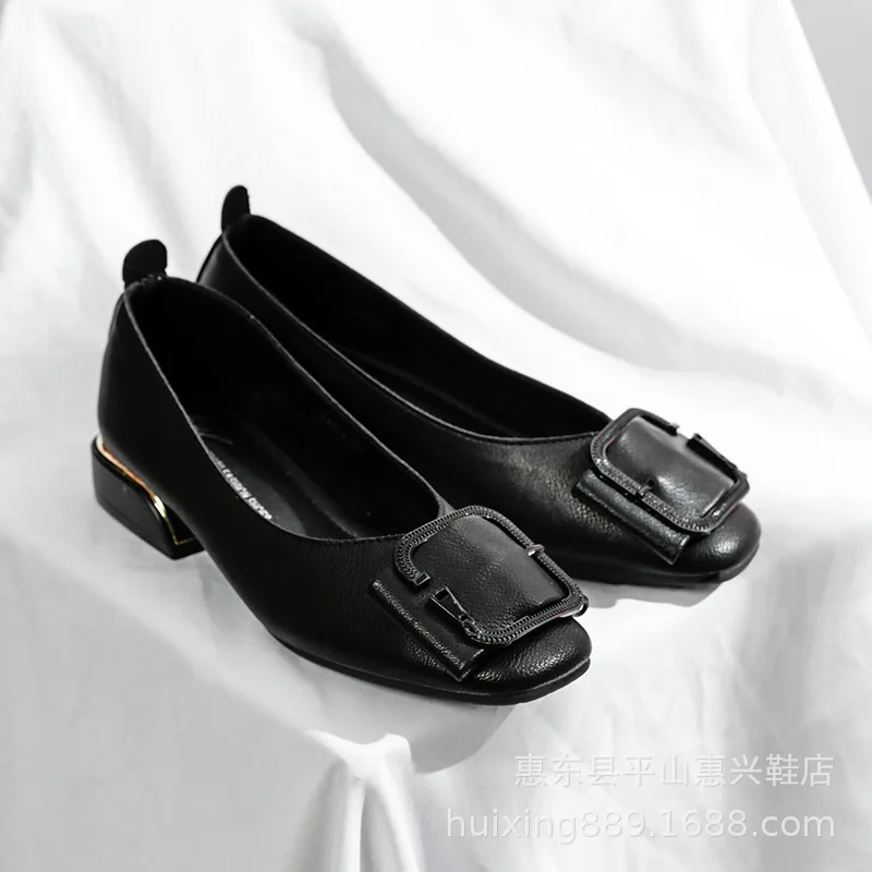 High Heel Shoes Black And White with Pattern Chunky-Heel Versatile Loafers WOMEN'S Shoes Slip-on Chunky Small Leather Shoes Wome
High Heel Shoes Black And White with Pattern Chunky-Heel Versatile Loafers WOMEN'S Shoes Slip-on Chunky Small Leather Shoes Wome
