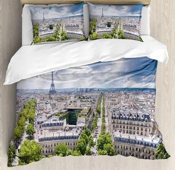 European Duvet Cover Set Aerial Paris Eiffel Tower French Heritage Culture Architecture Image Decorative 3 Piece Bedding Set
European Duvet Cover Set Aerial Paris Eiffel Tower French Heritage Culture Architecture Image Decorative 3 Piece Bedding Set