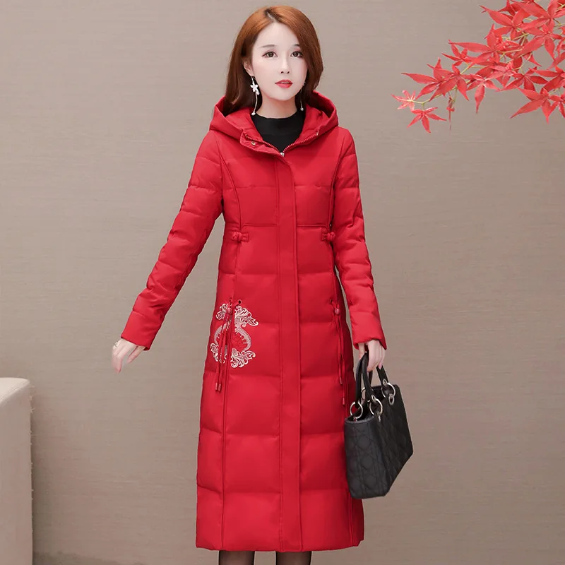 Chinese Style Retro Trend of Fashion Warm Cotton Coat 2019 Winter New Style Long Slim Fit Slimming Comfortable Versatile Cotton-
Chinese Style Retro Trend of Fashion Warm Cotton Coat 2019 Winter New Style Long Slim Fit Slimming Comfortable Versatile Cotton-