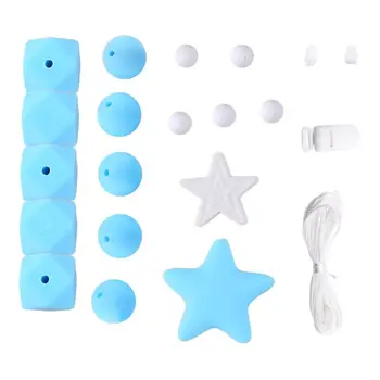 Silicone Beads Set DIY Baby Teething Molar Toy Infants Necklace Bracelet Teether Pacifier Chain Making Accessories F3ME
Silicone Beads Set DIY Baby Teething Molar Toy Infants Necklace Bracelet Teether Pacifier Chain Making Accessories F3ME