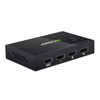 Kvm Switch Usb Printer Sharer Device 4 Computers Shared A Set Keyboard And Mouse 4 In 4 Out Usb Device Sharer
Kvm Switch Usb Printer Sharer Device 4 Computers Shared A Set Keyboard And Mouse 4 In 4 Out Usb Device Sharer