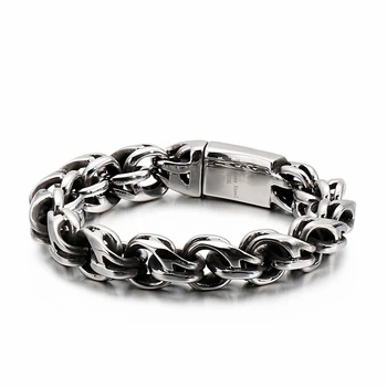 Punk Twisted Link Chain Bracelet Mens 23cm 9 inches Stainless Steel Boho Hand Chain Armband Biker Hip Hop Jewelry 2020
Punk Twisted Link Chain Bracelet Mens 23cm 9 inches Stainless Steel Boho Hand Chain Armband Biker Hip Hop Jewelry 2020