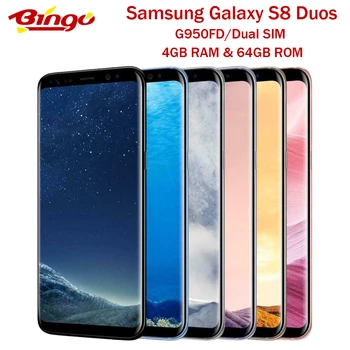 Samsung Galaxy S8 Original Global Version G950FD Octa Core Android Phone Exynos 5.8" 12MP&8MP RAM 4GB ROM 64GB Dual SIM NFC
Samsung Galaxy S8 Original Global Version G950FD Octa Core Android Phone Exynos 5.8" 12MP&8MP RAM 4GB ROM 64GB Dual SIM NFC