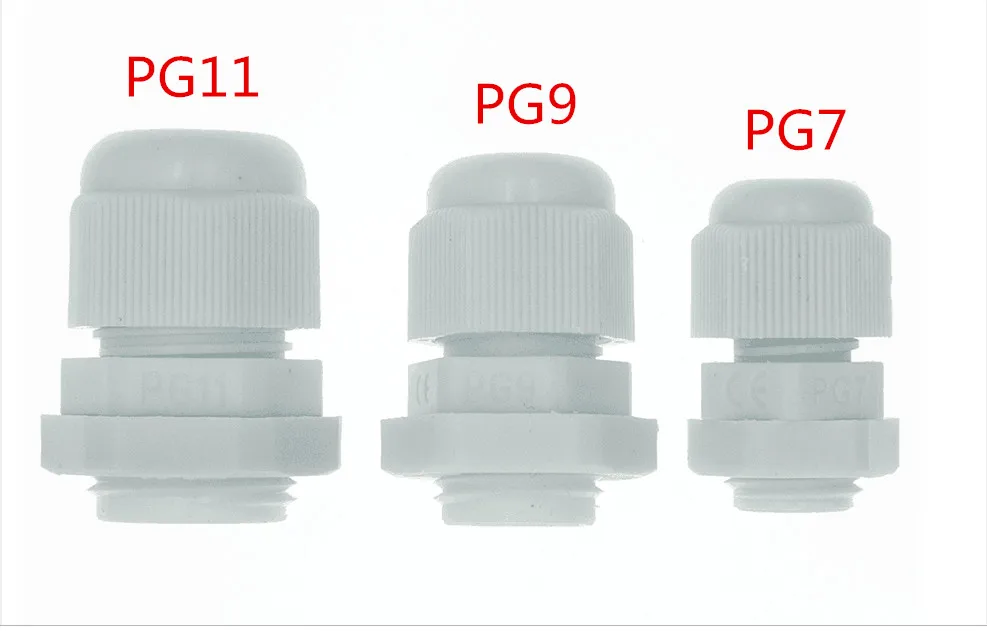 10 шт. IP68 PG7 PG9 PG11 для проволочного кабеля 3-6 5 мм-10 мм CE белый водонепроницаемый