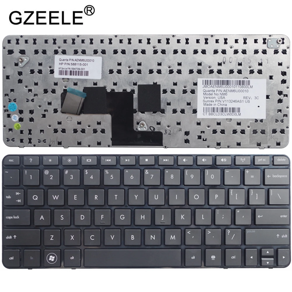 GZEELE HP Mini 210 1051TU 1054 1006 рамка для клавиатуры на английском и американском языках |