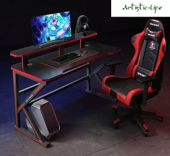 Computer table desktop home simple bedroom game table gaming table and chair combination set desk desk Free shipping
Computer table desktop home simple bedroom game table gaming table and chair combination set desk desk Free shipping