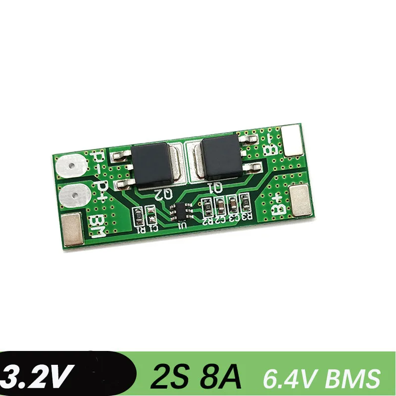 2S 8A 6.4v 18650 BMS PCM 10A Peak current battery protection board bms pcm for lifeo4 battery cell pack
2S 8A 6.4v 18650 BMS PCM 10A Peak current battery protection board bms pcm for lifeo4 battery cell pack