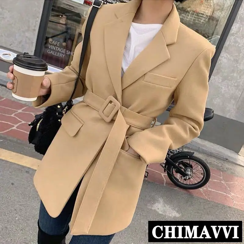 2019 Spring and Autumn New Solid Color Belted Small Suit Jacket Women's Leisure Long Sleeve Blazer Coat Slim Lady Jacket Outwear
2019 Spring and Autumn New Solid Color Belted Small Suit Jacket Women's Leisure Long Sleeve Blazer Coat Slim Lady Jacket Outwear