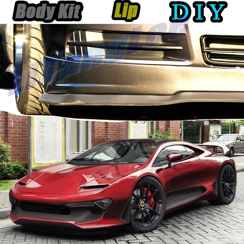 For Lotus Esprit 5 New Esprit Precidia Refit BodyKit Side Skirt Splitter Deflector demo
