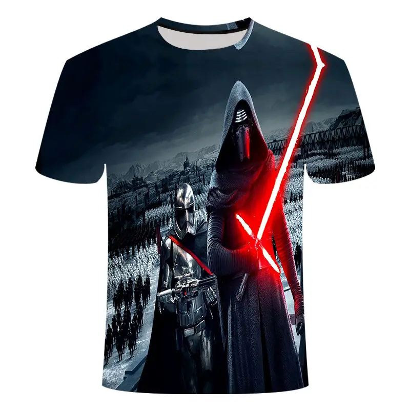 Factory direct sales 2019 new Star Wars handheld laser sword 3D digital printing men's round neck short sleeves
Factory direct sales 2019 new Star Wars handheld laser sword 3D digital printing men's round neck short sleeves