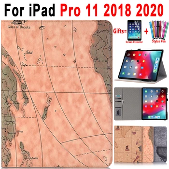 For iPad Pro 11 Case World Map Pattern Smart Awake Sleep Leather Case for Apple iPad Pro 11 2018 2020 2nd Generation Cover Funda
For iPad Pro 11 Case World Map Pattern Smart Awake Sleep Leather Case for Apple iPad Pro 11 2018 2020 2nd Generation Cover Funda