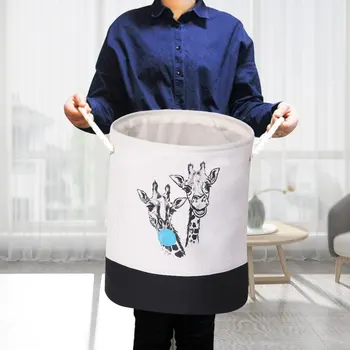 1pcs Canvas Fabric Round Collapsible Laundry Basket Dirty Clothes Organizer Toys Storage Box Bin Bucket Hamper With Handles
1pcs Canvas Fabric Round Collapsible Laundry Basket Dirty Clothes Organizer Toys Storage Box Bin Bucket Hamper With Handles