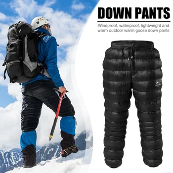 Outdoor Camping Hiking Windproof White Goose Down Bottoming Pants Skiing Trekking Waterproof Winter Warm Trousers for
Outdoor Camping Hiking Windproof White Goose Down Bottoming Pants Skiing Trekking Waterproof Winter Warm Trousers for
