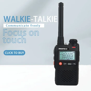 Baofeng Talkie Walkie UV-3R mini pocket VOX two way radio Dual Band dual display 2W 99CH FM radio with handsfree
Baofeng Talkie Walkie UV-3R mini pocket VOX two way radio Dual Band dual display 2W 99CH FM radio with handsfree