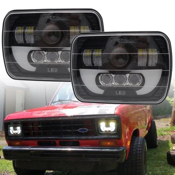 2pcs LED Rectangular Headlight Projector 7x6 5x7 inch Sealed Beam Replacement Hi/Lo Beam DRL Headlight for Wrangler 
2pcs LED Rectangular Headlight Projector 7x6 5x7 inch Sealed Beam Replacement Hi/Lo Beam DRL Headlight for Wrangler