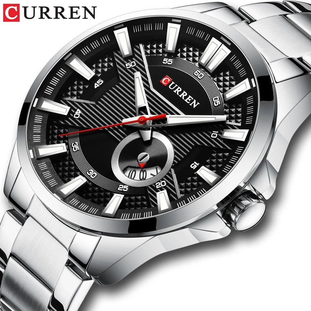 CURREN Business Quartz Watch for Men Luxury Watch Men's Brand Stainless Steel Wristwatch Relogio Masculino Waterproof Clock
CURREN Business Quartz Watch for Men Luxury Watch Men's Brand Stainless Steel Wristwatch Relogio Masculino Waterproof Clock