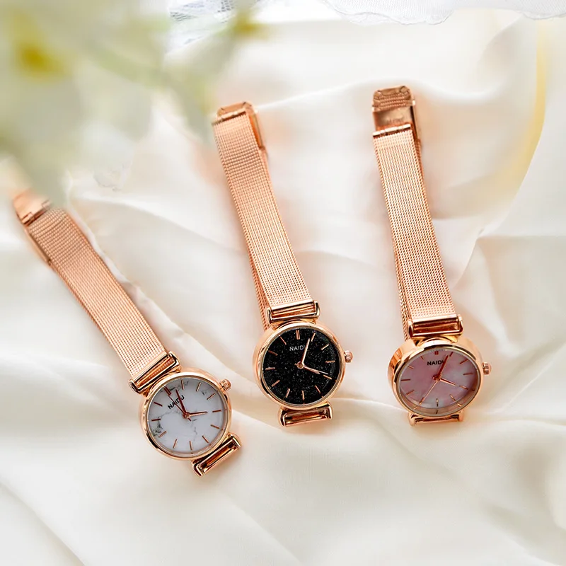 Rose Gold Marbling Small Dial Watch Elegant Ladies' Watch College Style Korean-style Simple Watch Women's
Rose Gold Marbling Small Dial Watch Elegant Ladies' Watch College Style Korean-style Simple Watch Women's