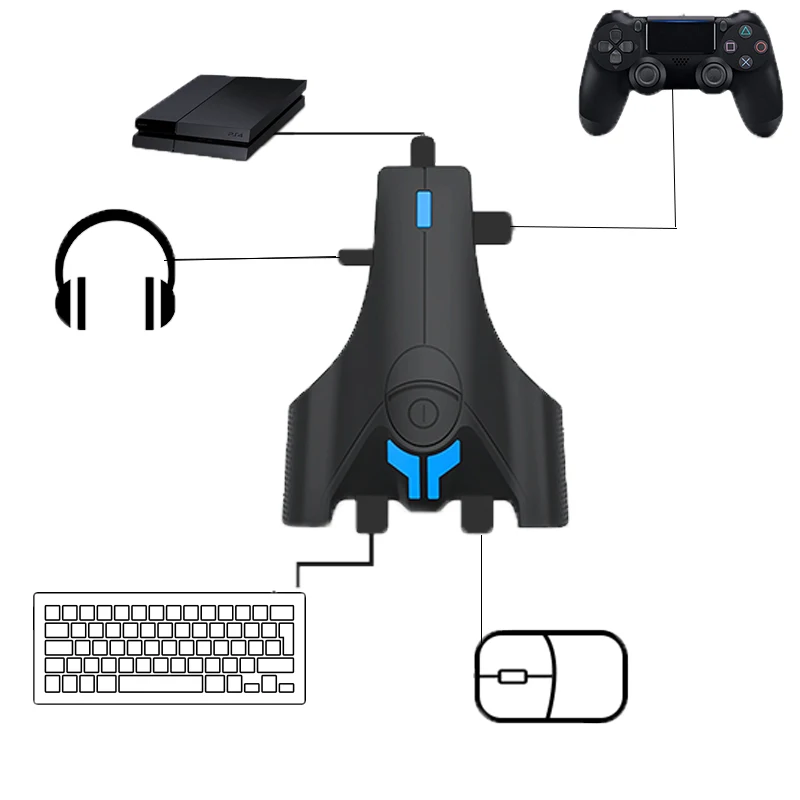 For Nintendo Switch/PS4/Xbox One/PS5/Playstation 4 Console Gamepad Keyboard Mouse Controller Converter Game Handle Adapter
For Nintendo Switch/PS4/Xbox One/PS5/Playstation 4 Console Gamepad Keyboard Mouse Controller Converter Game Handle Adapter