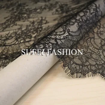 Black Eyelash Lace Fabric DIY Decorative High Quality Soft Nylon Eyelash Lace Trim Wedding Dress Fabric
Black Eyelash Lace Fabric DIY Decorative High Quality Soft Nylon Eyelash Lace Trim Wedding Dress Fabric